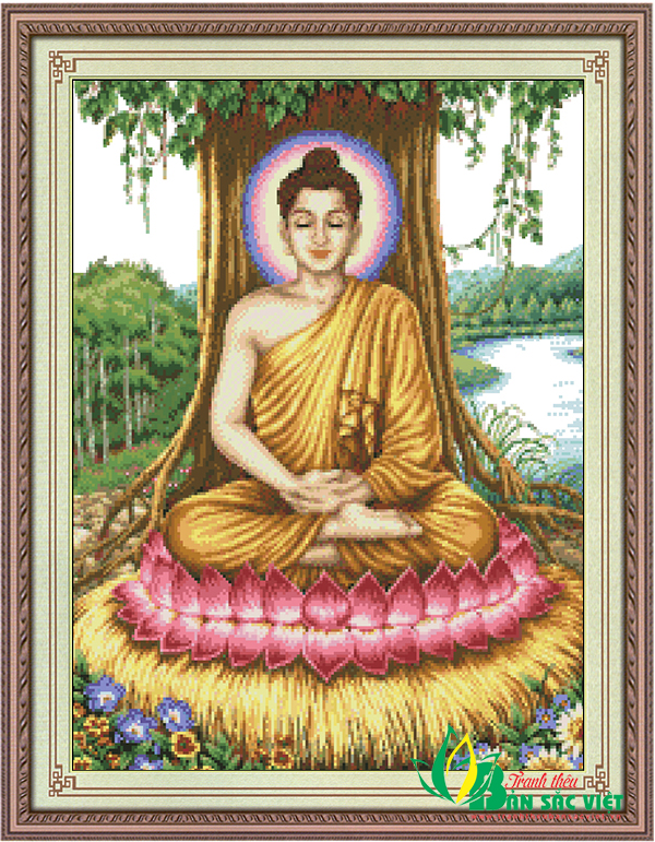 NV012 - Phật tổ ngồi gốc Bồ đề